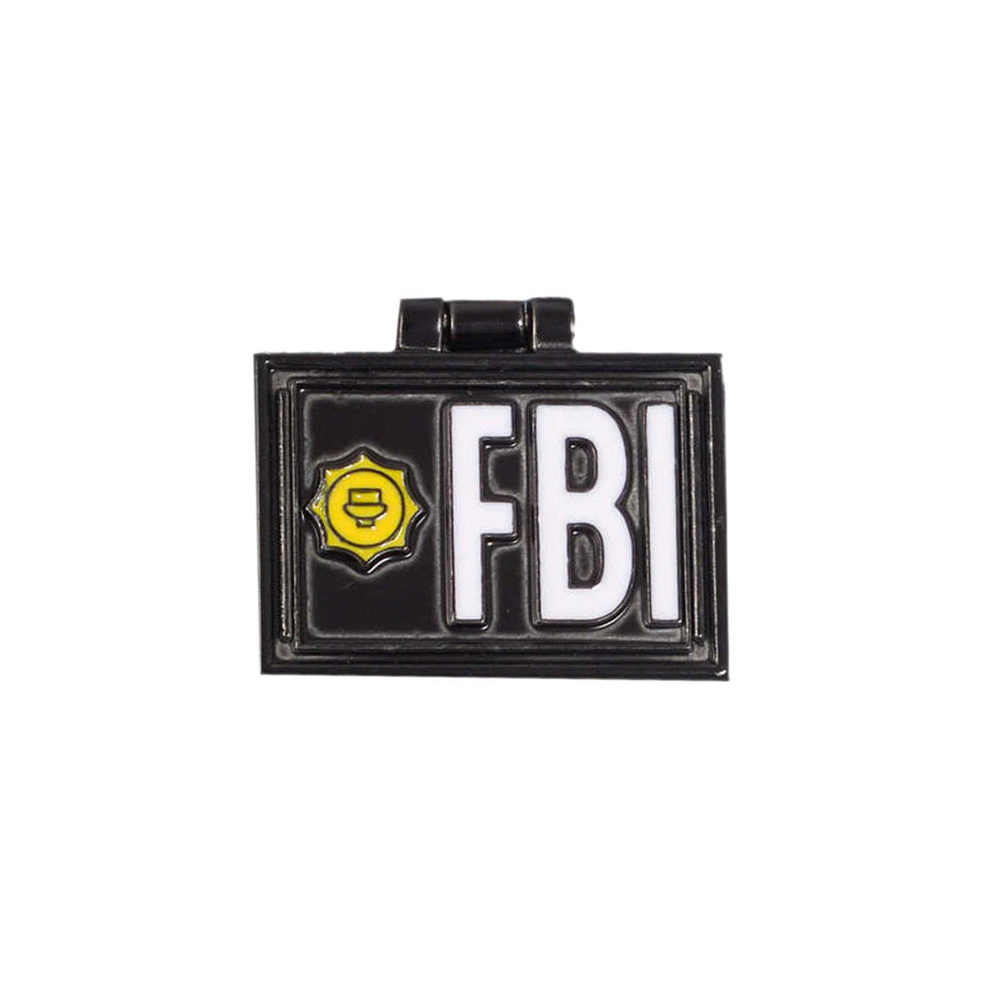 Simpson's Agent Mulder FBI Badge Enamel Pin (Opens Up) GeekVault