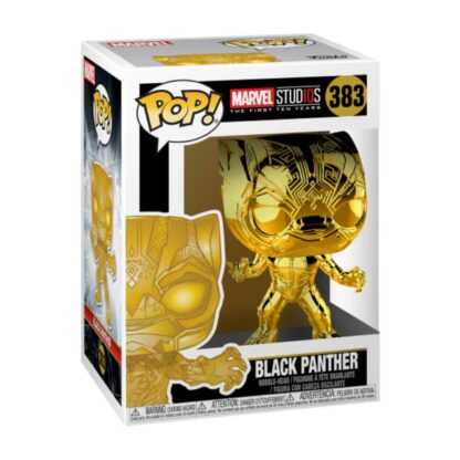 gold chrome black panther pop box