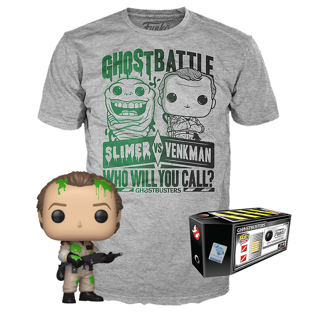 Ghostbusters Funko POP! & Tee Venkman Slime - L