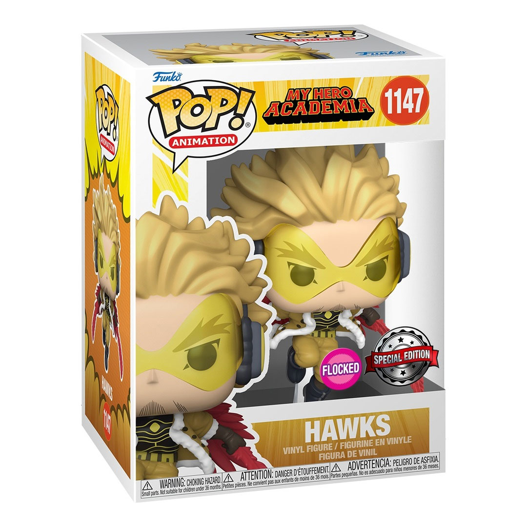My Hero Academia Funko POP! Vinyl #1147 Hawks Flocked Exc. - Image 2