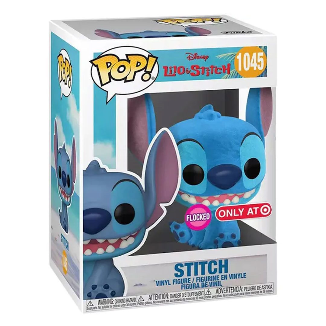 Disney Lilo & Stitch Funko POP! Vinyl #1045 Stitch Flocked Exc. - Image 2
