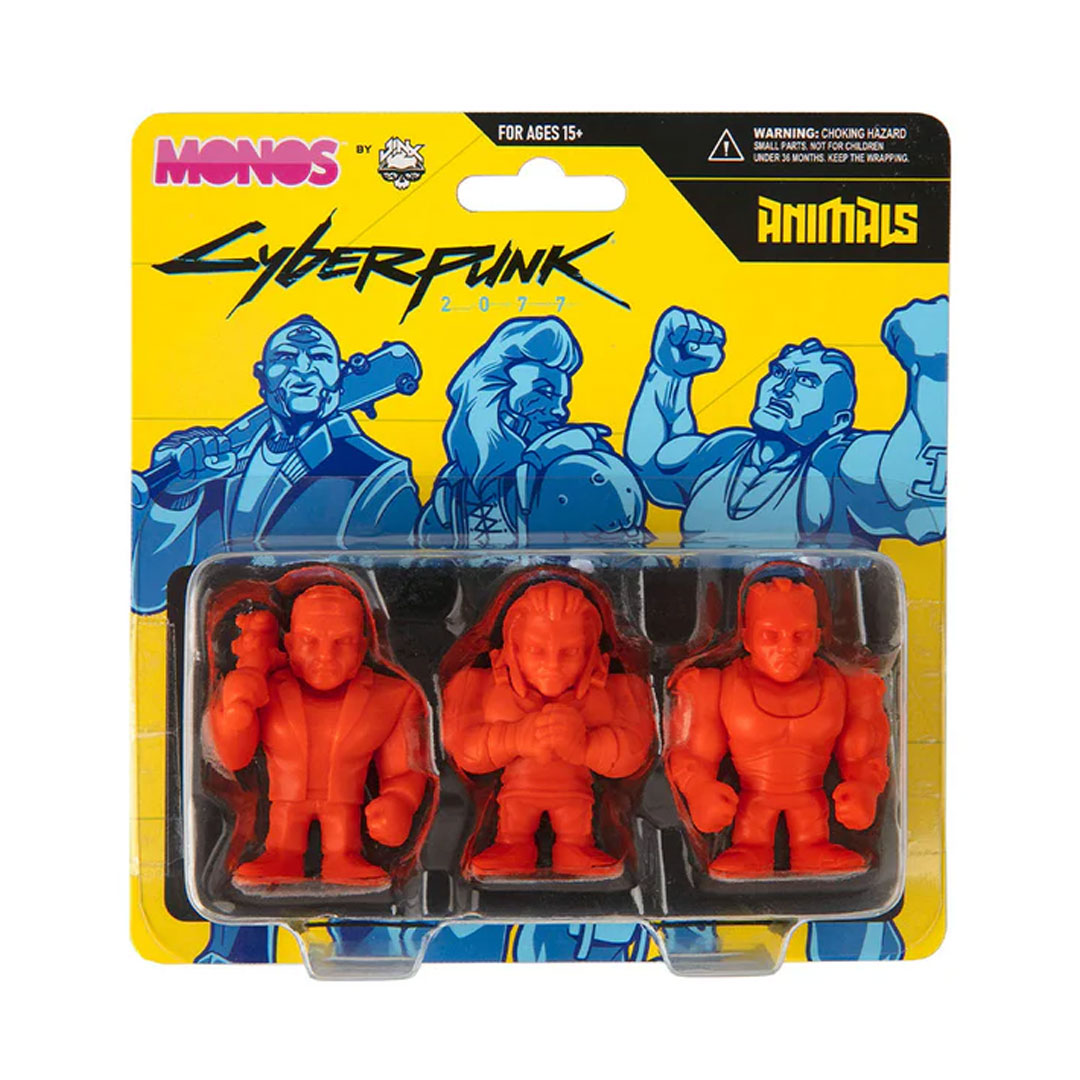 Cyberpunk 2077 Monos Mini Figure 3 Pack Animals – Series 1 Orange - Image 4