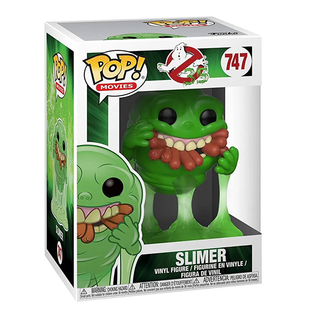 Ghostbusters 35th Anniversary Funko POP! Vinyl #747 Slimer w/Hot Dogs - Image 2