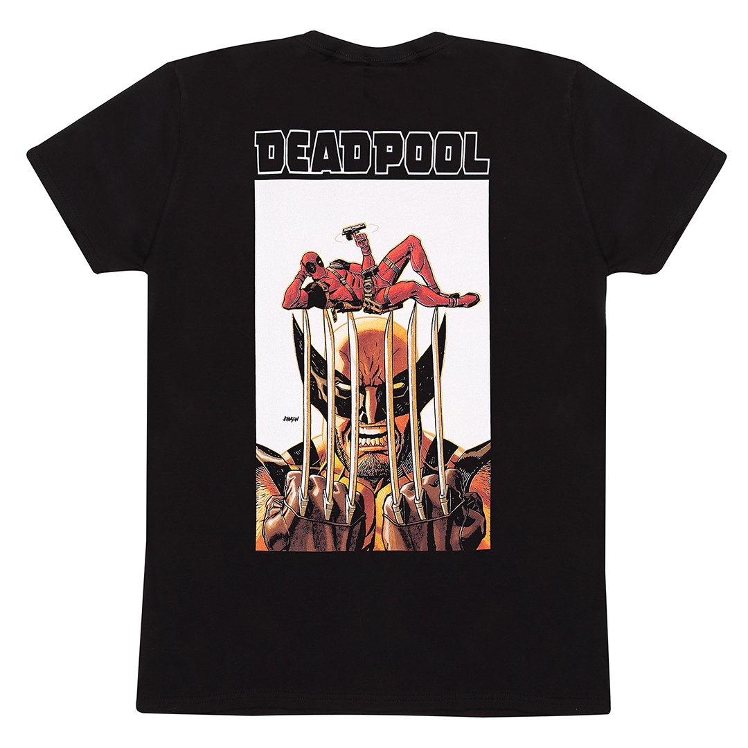 Marvel Comics Deadpool and Wolverine – Striking Pose T-Shirt back