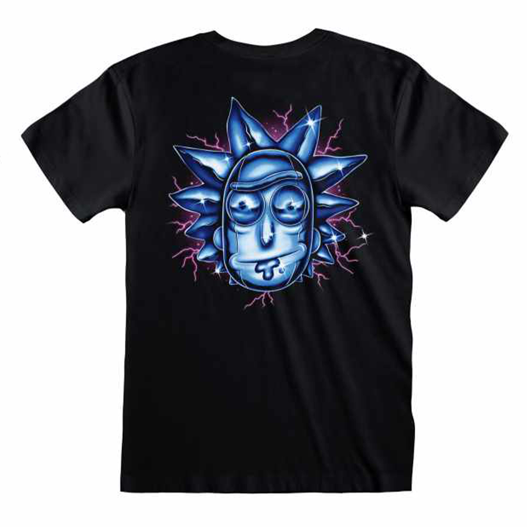Rick And Morty – Chrome Effect T-Shirt Back