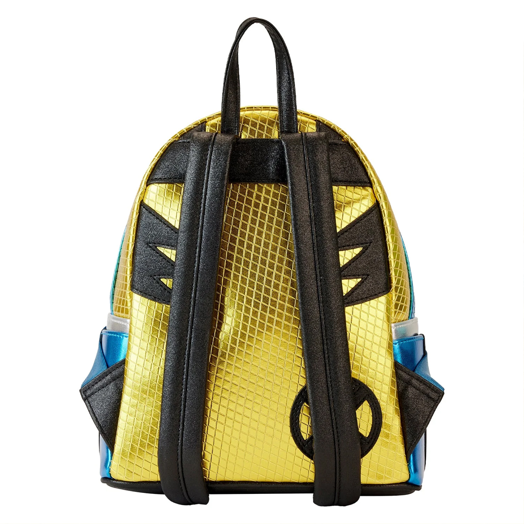 Loungefly Marvel X-Men '97 Wolverine Cosplay Metallic Mini Backpack back