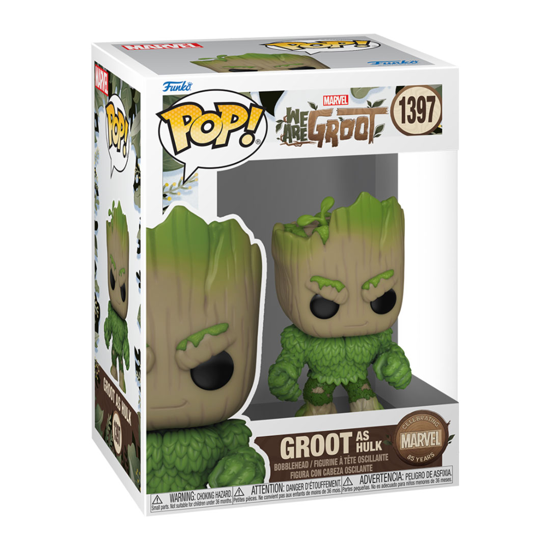 Marvel: We Are Groot Funko POP! Vinyl #1397 Groot As Hulk - Image 2