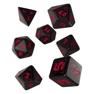 Cyberpunk RPG Dice Set: Red