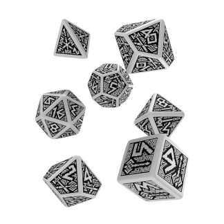 Dwarven Dice Set – White & Black