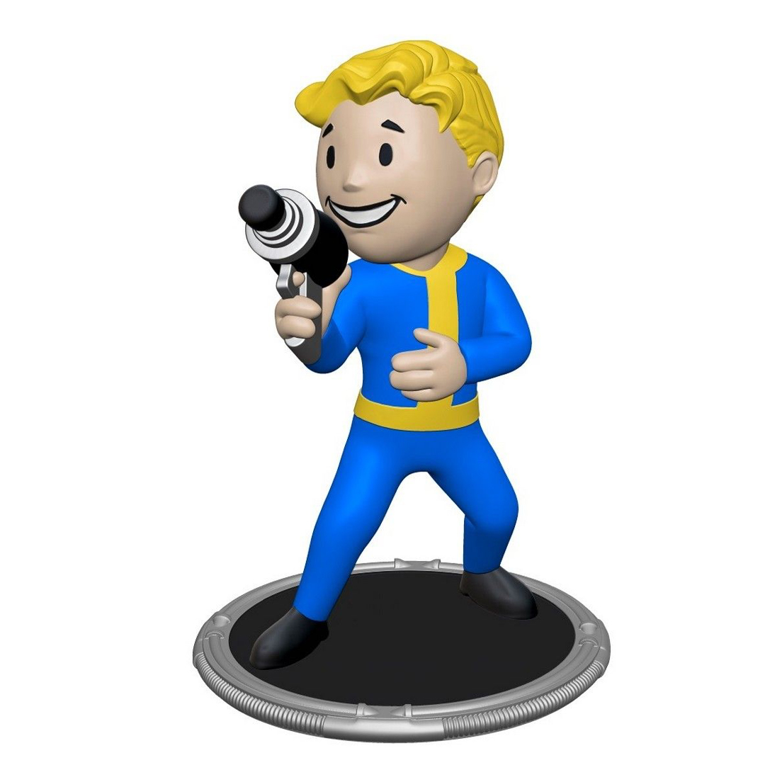 Fallout Excavator and Vault Boy (Gun) Collectible Figure Set With BAF - Image 4