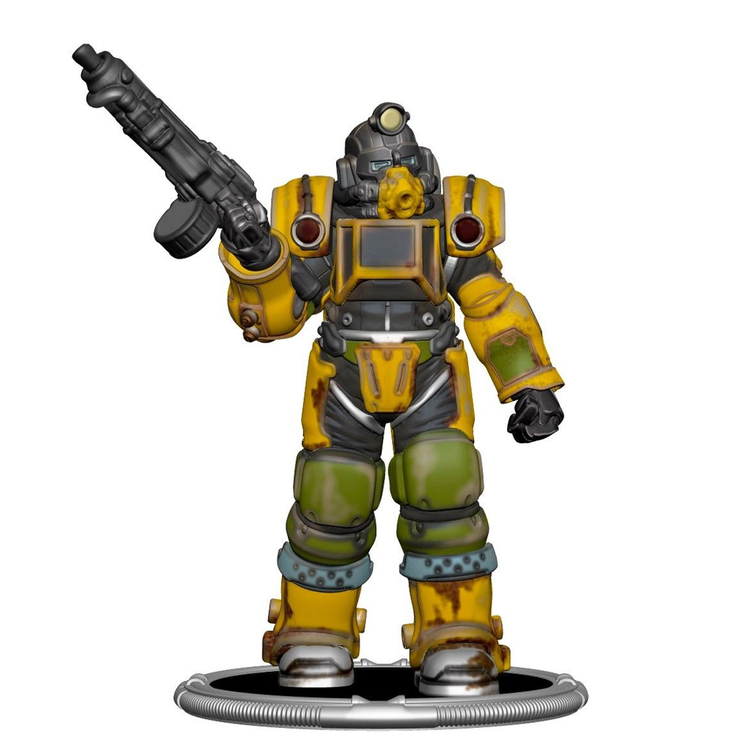 Fallout Excavator and Vault Boy (Gun) Collectible Figure Set With BAF - Image 3