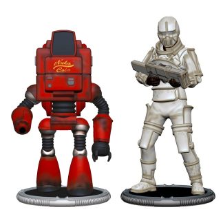 Fallout Nukatron and Synth Collectible Figure Set With BAF