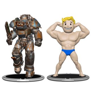 Fallout Raider and Vault Boy (Strong) Collectible Figure Set With BAF