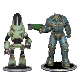 Fallout X-01 and Protectron Collectible Figure Set With BAF