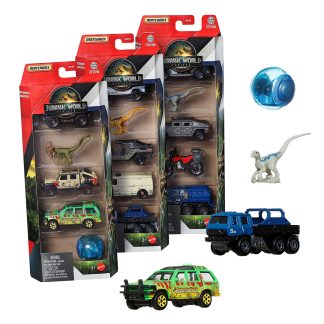 Matchbox Jurassic World: Rebirth 5 Pack Vehicles