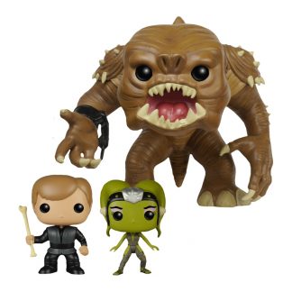 Star Wars Funko POP! Vinyl 3 Pack: Rancor with Luke Skywalker and Slave Oola