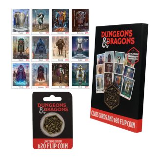 Dungeons & Dragons - Class Cards and D20 Flip Coin