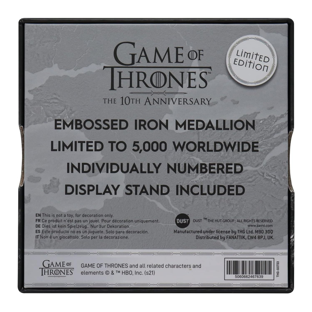 Game of Thrones: 10th Iron Anniversary Limited Edition Medallion