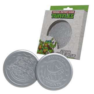 Teenage Mutant Ninja Turtles - Set of 4 Embossed Metal Coasters