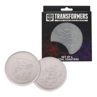 Transformers Set of 4 Embossed Metal Coasters