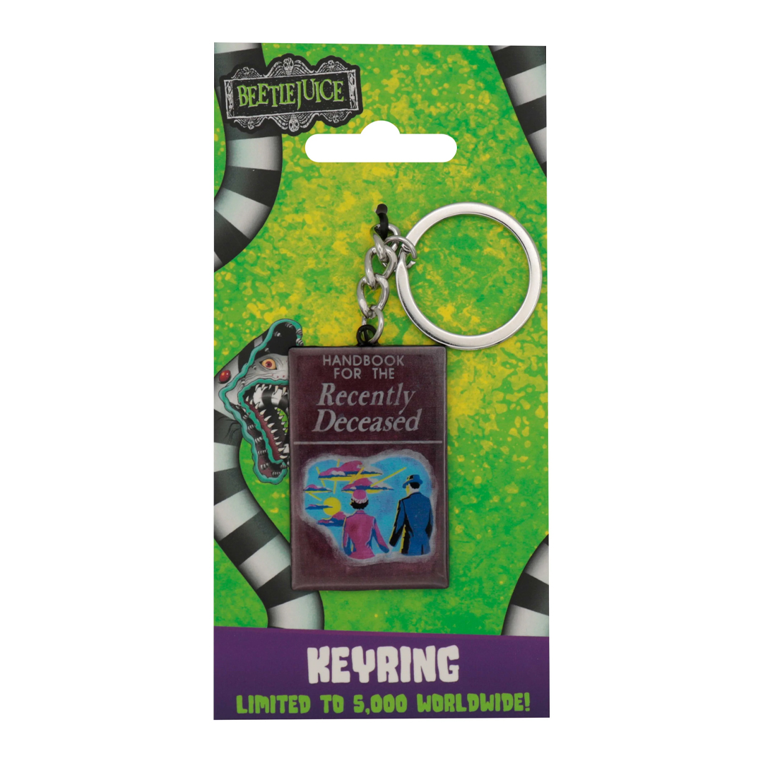 Beetlejuice Handbook of the Recently Deceased Keyring