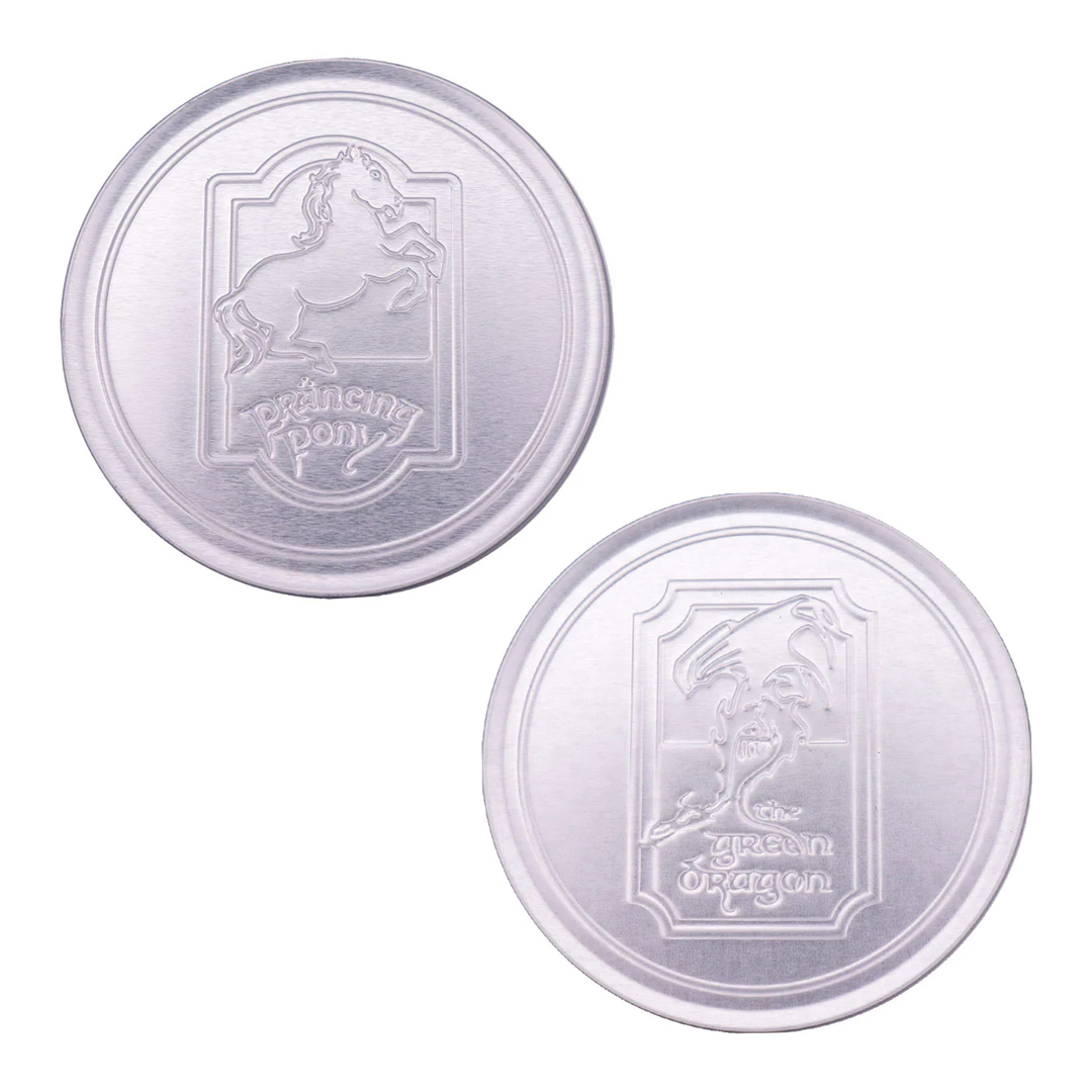 The Lord of the Rings Set of 4 Embossed Metal Coasters