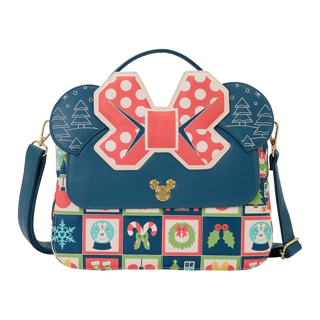 Loungefly x Disney – Mickey & Minnie Holiday Crossbody Bag