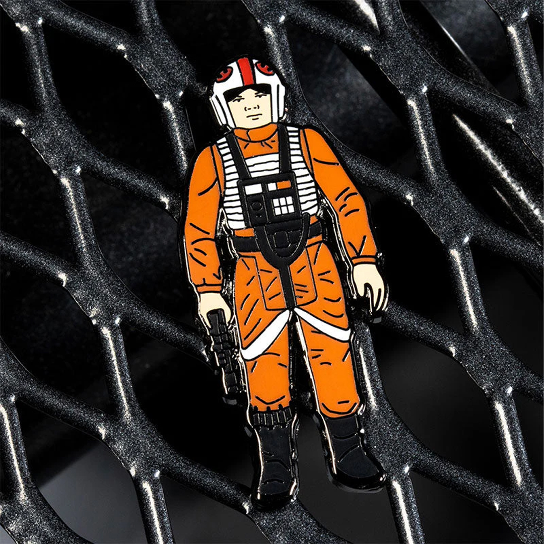 Pin Kings Official Star Wars Enamel Pin Badge Set 1.9 – Luke Skywalker: X Wing Pilot and R5 D4