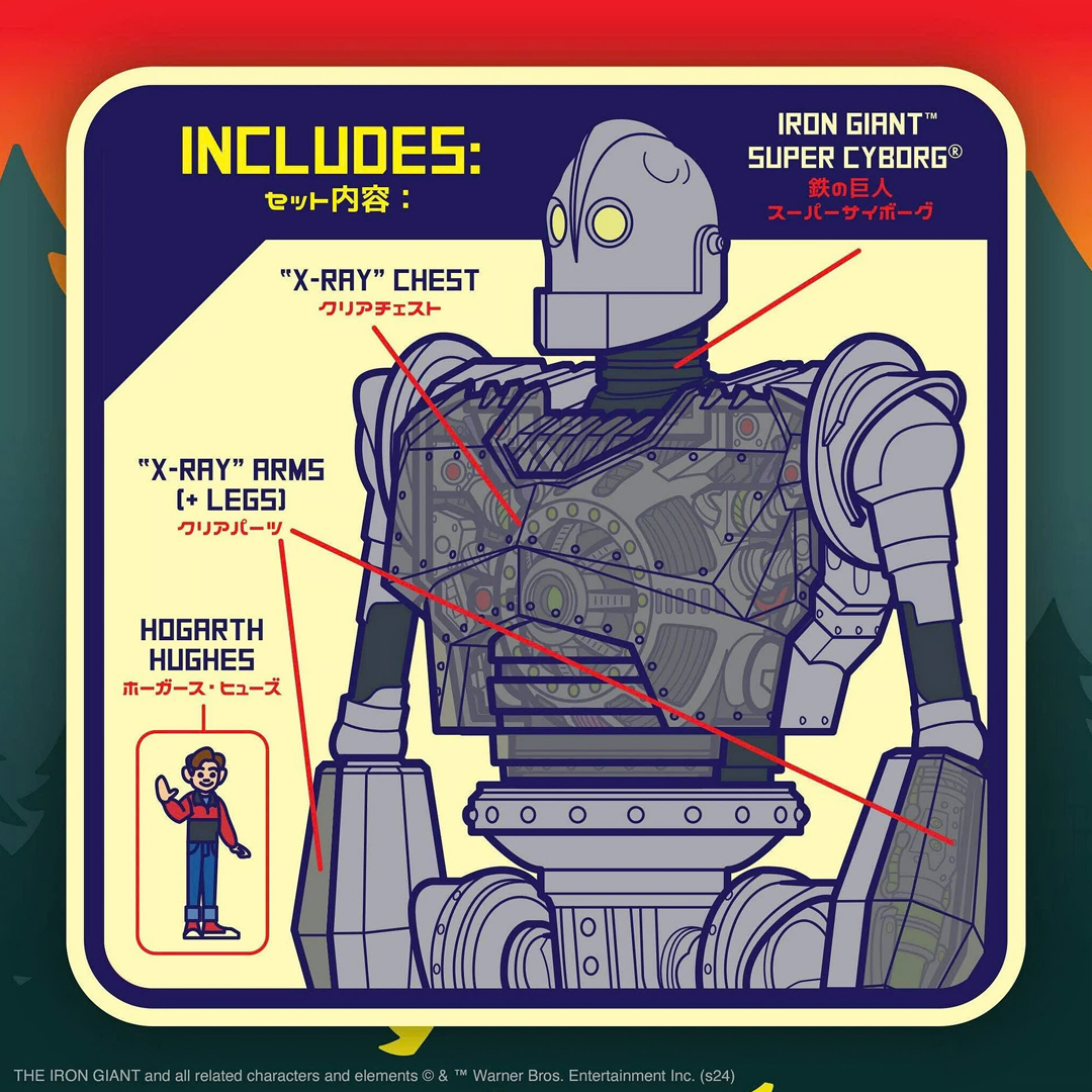 The Iron Giant Super7 Super Cyborg - Iron Giant X-Ray Action Figure - Image 6